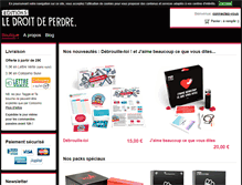 Tablet Screenshot of ledroitdeperdre.com